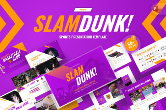 Slam Dunk! Sports PowerPoint Template